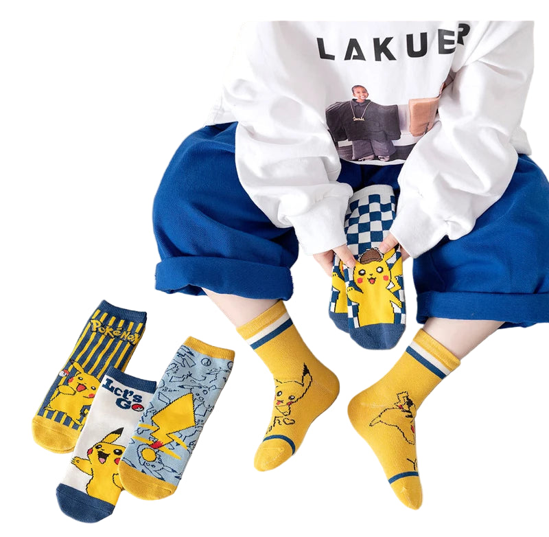 Lot de 5 paires de chaussettes Pikachu