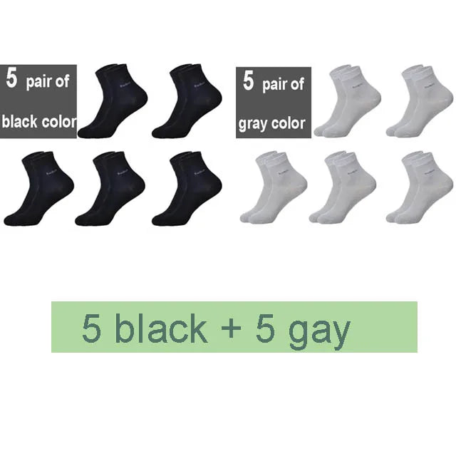Lot de 10 Paires de Chaussettes Bambou