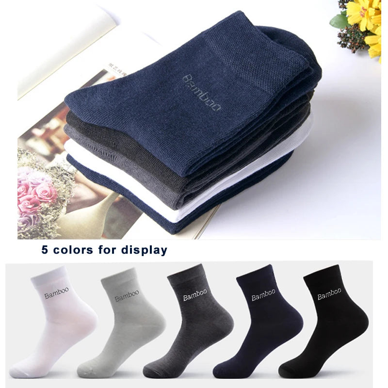 Lot de 10 Paires de Chaussettes Bambou