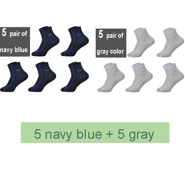 Lot de 10 Paires de Chaussettes Bambou