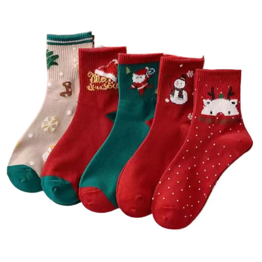 Lot de 5 paires de chaussettes de Noël pour bébé