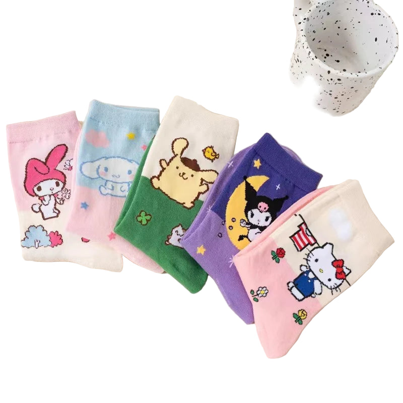 Lot de 5 paires de chaussettes Hello Kitty