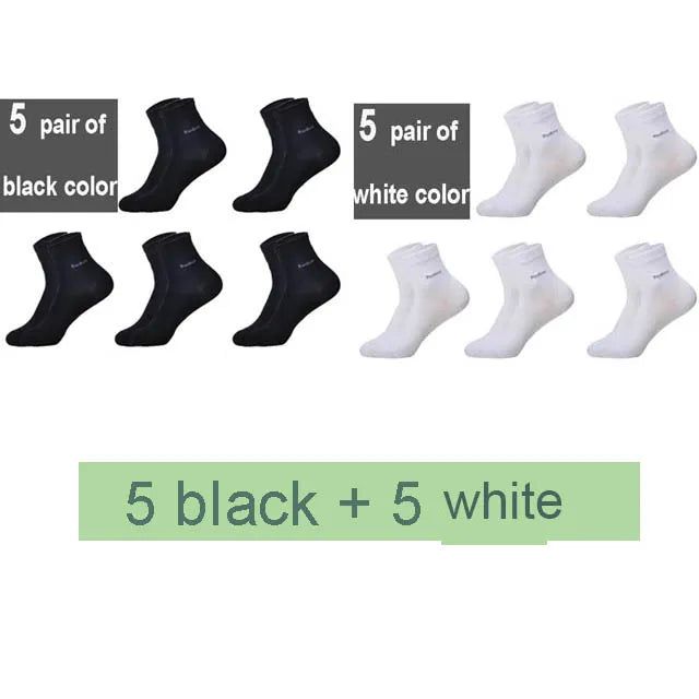 Lot de 10 Paires de Chaussettes Bambou