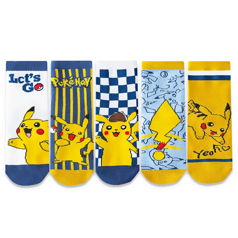 Lot de 5 paires de chaussettes Pikachu