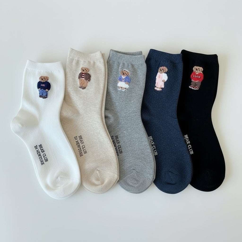 Lot de 5 paires de Teddy Cute