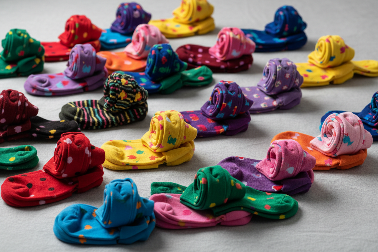 JE RECHERCHE DES PHOTOS DE CHAUSETTE COLORE